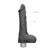 Realrock Vibrator – 23 cm Vibrating Dildo met ballen – Zwart