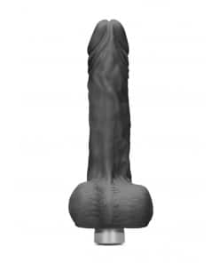 Realrock Vibrator – 23 cm Vibrating Dildo met ballen – Zwart