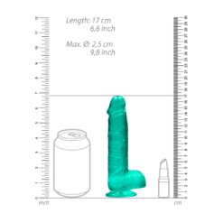 Realistische Dildo met Ballen - 6 / 15 cm