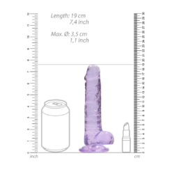 Realistische Dildo met Ballen - 7 / 18 cm