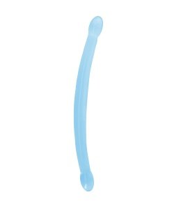 Niet realistische dubbele dildo blauw