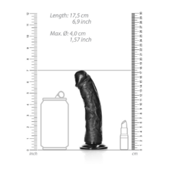 Gebogen Realistische Dildo met Zuignap - 6 / 15,5 cm