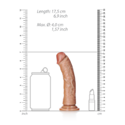 Gebogen Realistische Dildo met Zuignap - 6 / 15,5 cm