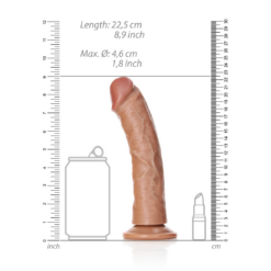 Gebogen Realistische Dildo met Zuignap - 8 / 20,5 cm