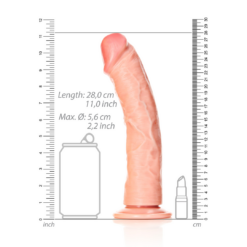 Gebogen Realistische Dildo met Zuignap - 10 / 25,5 cm