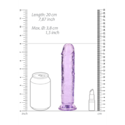 Rechtdoor Realistische Dildo met Zuignap - 7'' / 18