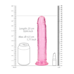 Rechtdoorgaande Realistische Dildo met Zuignap - 9'' / 23