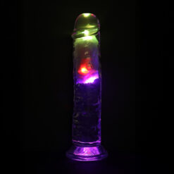 LED Vibrerende Rechte Penis - 8 / 20 cm - Transparant