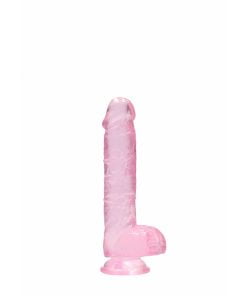 Real Rock - Realistische Dildo met Ballen 17 cm - Roze