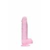 Real Rock - Realistische Dildo met Ballen 17 cm - Roze