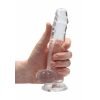 Real Rock - Realistische Dildo met Ballen 19 cm - Transparant