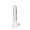 Real Rock - Realistische Dildo met Ballen 21 cm - Transparant