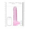 Real Rock - Realistische Dildo met Ballen 25 cm - Roze