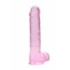 Real Rock - Realistische Dildo met Ballen 25 cm - Roze