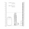 Real Rock - Realistische Dildo met Ballen 17 cm - Transparant