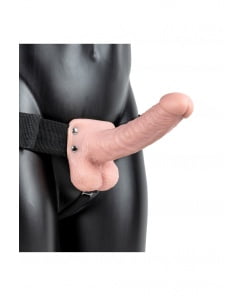 Realistische Holle Strap-on 18 cm met vibratie