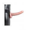 Realistische Holle Strap-on 23 cm met vibratie