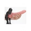 Realistische Holle Strap-on 23 cm met vibratie