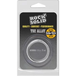 Rock Solid Brushed Alloy Cockring - Medium