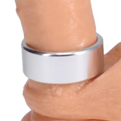 Rock Solid Brushed Alloy Cockring - Medium