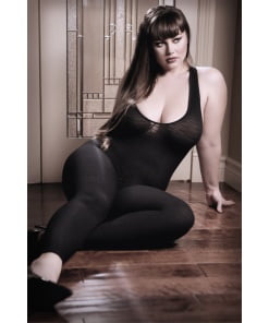 Opaque Catsuit - Zwart - One Size