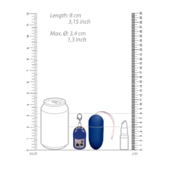 Vibrerende Ei met 10 Snelheden en Afstandsbediening - L - Blauw
