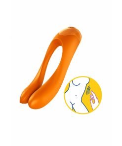 Satisfyer Candy Cane Vingervibrator - Oranje