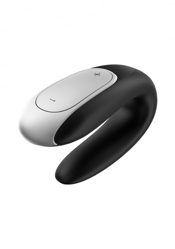 Satisfyer - Double Fun Partner Vibrator - Zwart