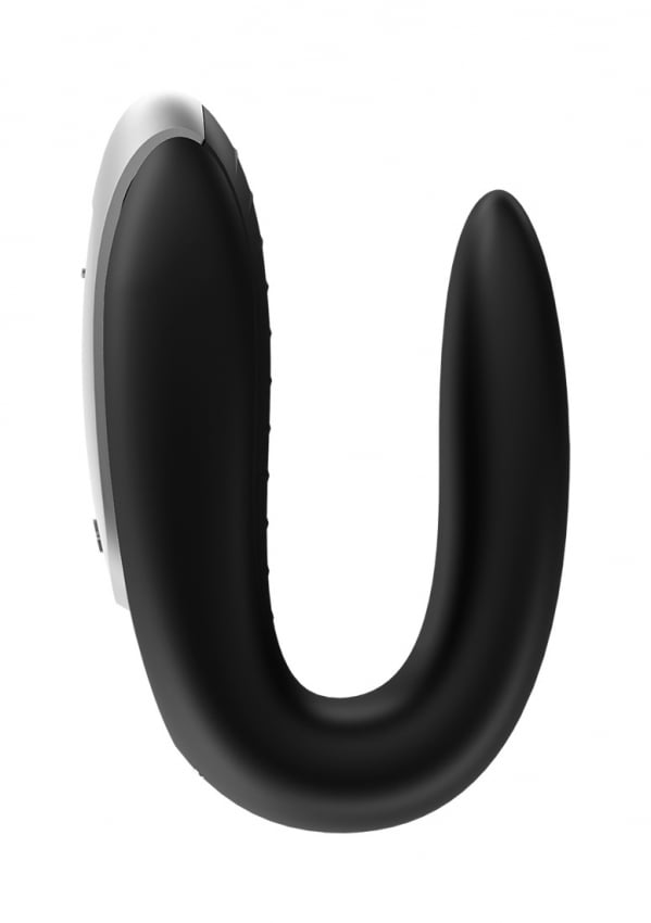 Satisfyer - Double Fun Partner Vibrator - Zwart