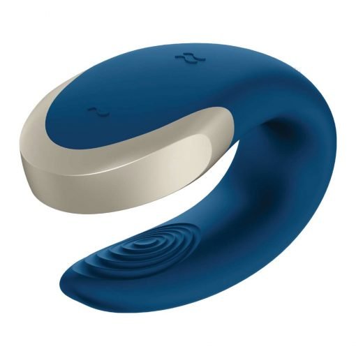 Satisfyer - Double Love Luxury Partner Vibrator Met App - Blauw