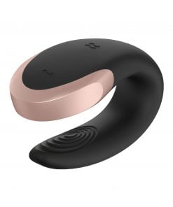 Satisfyer - Double Love Luxury Partner Vibrator Met App - Zwart