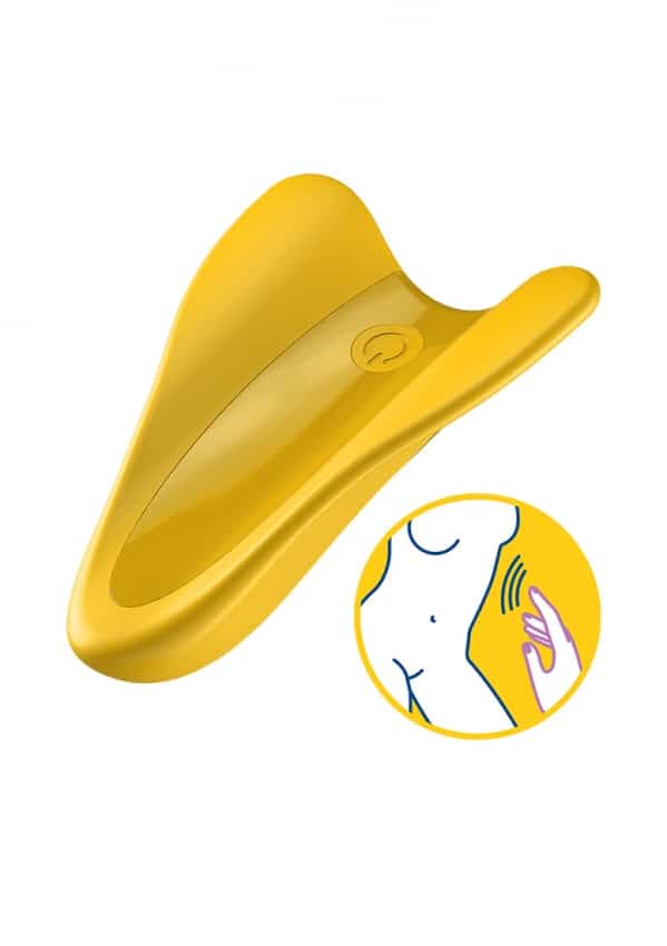 Satisfyer High Fly Finger Vibrator - Geel