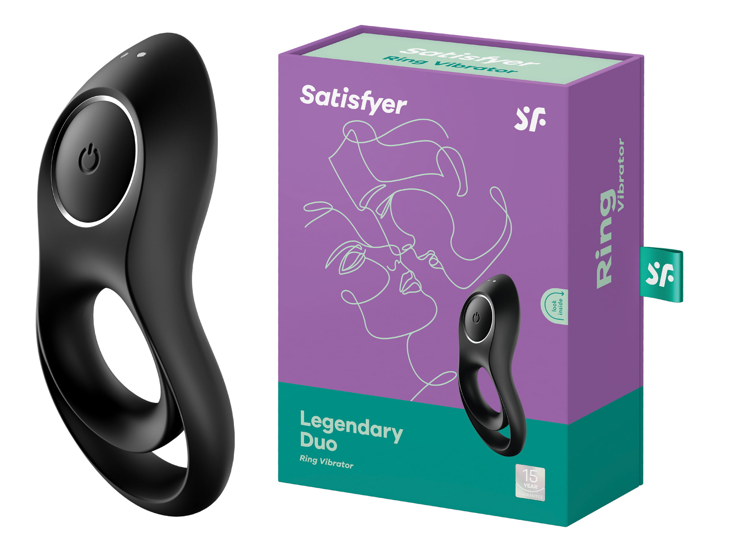 Satisfyer - Legendary Duo black Vibrerende Cockring