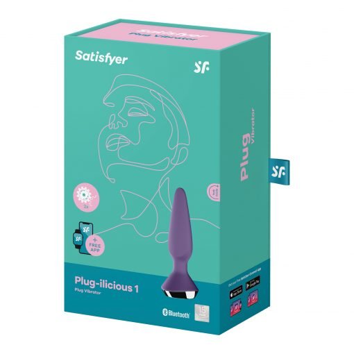 Satisfyer - Plug Ilicious 1 Butt Plug met app - Paars