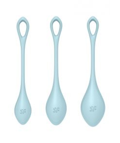 Satisfyer - Yoni Power 2 vaginaballetjes - Licht blauw