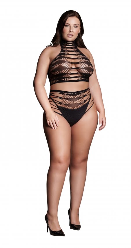 Sexy Tweedelige Set met Crop top en slip