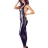 Sexy Wetlook Catsuit Met Open Kruisje