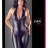 Sexy Wetlook Catsuit Met Open Kruisje