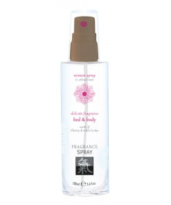 Shiatsu - Feromonen Bed & Body Spray Voor Vrouwen - Kers & Witte Lotus