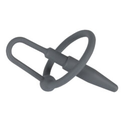 Siliconen Penis Plug met Eikel Ring