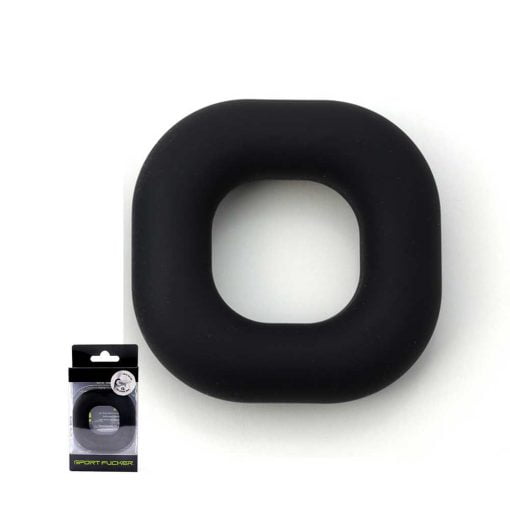 Sport Fucker - Silicone Big Boner Cockring - Zwart