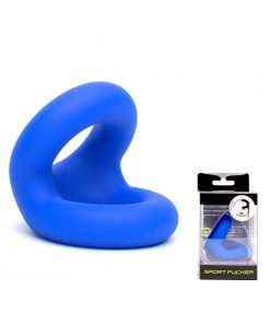 Sport Fucker - Silicone Rugby Cockring - Blauw