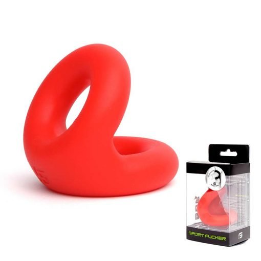 Sport Fucker - Silicone Rugby Cockring - Rood