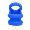 Sport Fucker - Silicone Switch Hitter Cockring - Blauw