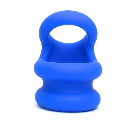 Sport Fucker - Silicone Switch Hitter Cockring - Blauw