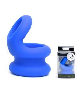 Sport Fucker - Silicone Switch Hitter Cockring - Blauw