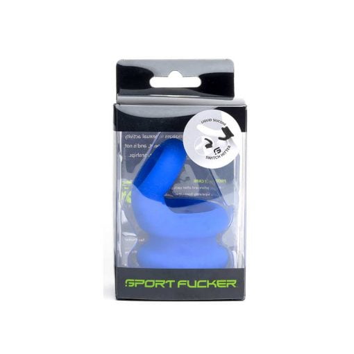 Sport Fucker - Silicone Switch Hitter Cockring - Blauw