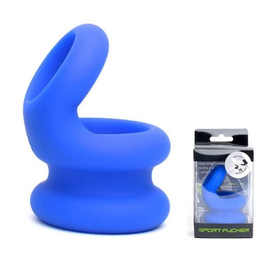 Sport Fucker - Silicone Switch Hitter Cockring - Blauw