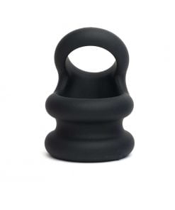 Sport Fucker - Silicone Switch Hitter Cockring - Zwart