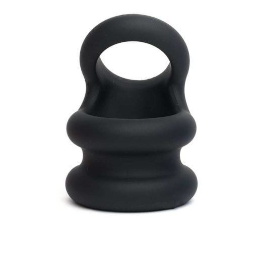 Sport Fucker - Silicone Switch Hitter Cockring - Zwart